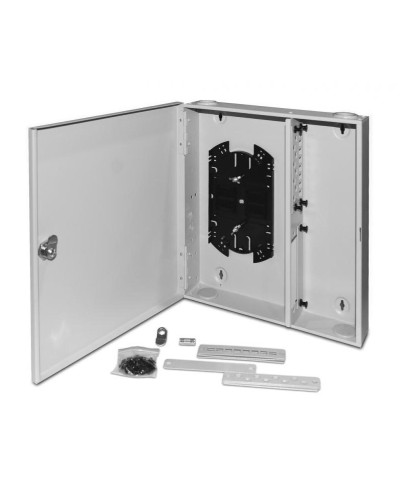 FO-WBX-4xSLT-W140H42-32UN-GY. Кросс оптический настенный. Hyperline в Калуге
