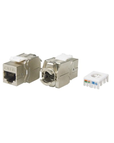 KJ8-8P8C-C6-180-TLS-SH-F-WH. Вставка Keystone Jack RJ-45. Hyperline в Калуге