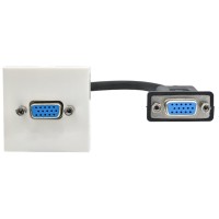 Розетка VGA M/M PRIMER РКМ-10-20-П белый IEK(PR-KK40D-RV-0-1-K01). Розетка. IEK