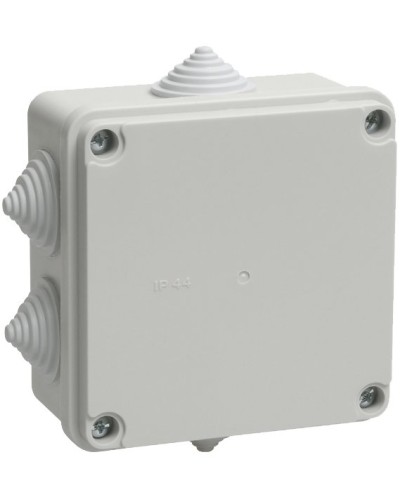 Коробка распаячная КМ41234 100х100х50 открытой проводки IP55 6 гермовводов серая (UKO11-100-100-050-K41-55). Коробка распаячная безгалогенная (HF). IEK в Калуге