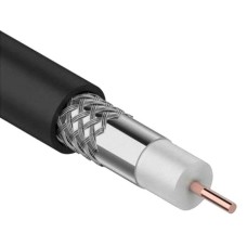 GENERICA RG59 CCS 75Ом FPE PVC белый (CC1-R5F1-111-100-G). Кабель коаксиальный омедненный. IEK