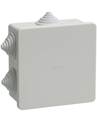 Коробка распаячная КМ41235 85х85х40 открытой проводки IP44 6 гермовводов серая (UKO11-085-085-040-K41-44). Коробка распаячная безгалогенная (HF). IEK в Калуге