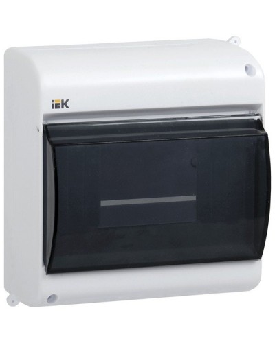 Корпус пластиковый КМПн 2/4 IP30 белый KREPTA 3 (MKP42-N-04-30-12). Щиток модульный с прозрачной дверцей, настенный. IEK в Калуге