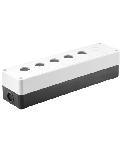Корпус КП105(6) для кнопок 5(6) мест белый (BKP10-6-K01). Корпус для кнопочных постов. IEK в Калуге