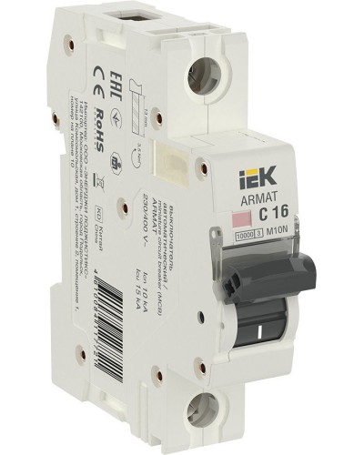 M10N 1P C 16А 10кА ARMAT (AR-M10N-1-C016). Автоматический выключатель. IEK в Калуге