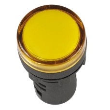 Лампа AD22DS (LED) матрица D22 мм желтый 12В AC/DC желтый (BLS10-ADDS-012-K05). Светосигнальный индикатор. IEK