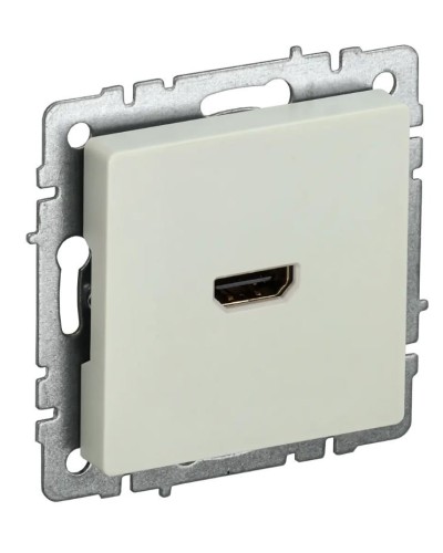 Розетка HDMI РHDMI-0-БрКр бежевый BRITE (BR-H10-K10). Розетка HDMI. IEK в Калуге