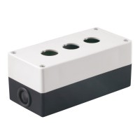 Корпус КП103 для кнопок 3 места белый (BKP10-3-K01). Корпус для кнопочных постов. IEK