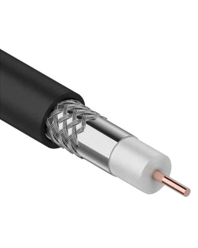 GENERICA RG11 CCS 75Ом FPE PVC черный (CC1-R1F1-119-300-G). Кабель коаксиальный омедненный. IEK в Калуге