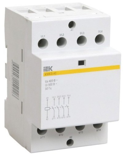Контактор модульный КМ63-40 AC/DC (MKK21-63-40). Контактор модульный. IEK в Калуге