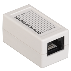 CS70-1C5EU. Проходной адаптер категория 5Е UTP тип RJ45-RJ45, белый. ITK