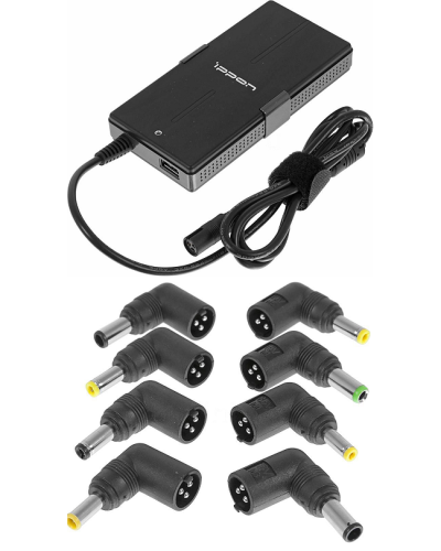 Блок питания Ippon S65U автоматический 65W 15V-19.5V 11-connectors 3.5A 1xUSB 2.1A, LED индикатор (651781). Блок питания. Ippon в Калуге