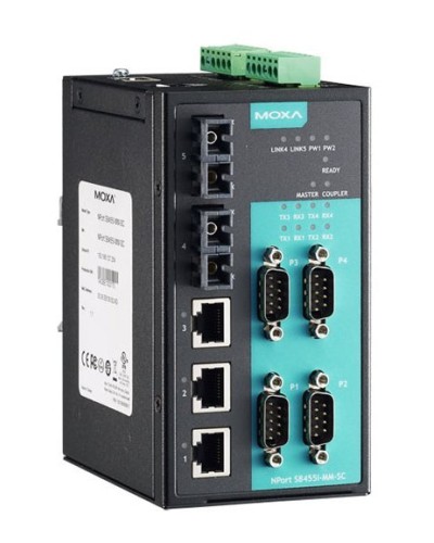 NPort S8455I-SS-SC. 4-портовый преобразователь. MOXA в Калуге