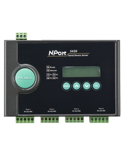 NPort 5430. 4-портовый асинхронный сервер. MOXA в Калуге