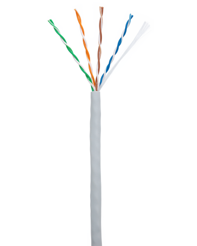 U/UTP 4pair, Cat5e, In, PVC (CCA-UU004-5E-PVC-GY). Кабель «витая пара» (LAN) для структурированных систем связи. NETLAN в Калуге