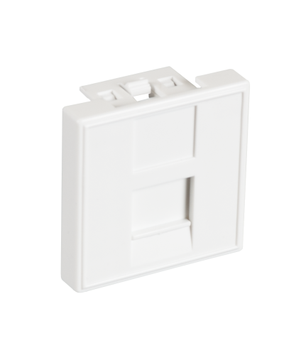 EC-IMF-1-WT-10 (10шт). Вставка 45x45 (Mosaic) для 1 модуля Keystone Jack. NETLAN в Калуге