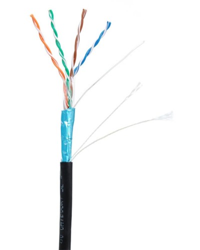 F/UTP 4pair, Cat5е, Out, PE (EC-UF004-5E-PE-BK). Кабель «витая пара» (LAN) для структурированных систем связи. NETLAN в Калуге