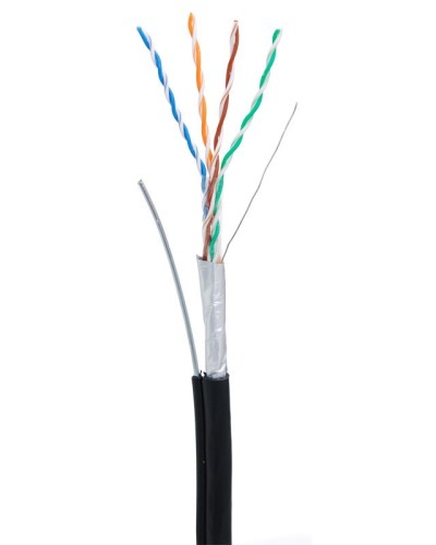 F/UTP 4pair, Cat5e, Out, Sw (EC-UF004-5E-PE-SW-BK). Кабель «витая пара» (LAN) для структурированных систем связи. NETLAN в Калуге