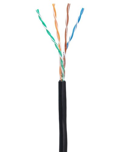 U/UTP 4pair, Cat5е, Out, PE (EC-UU004-5E-PE-BK). Кабель «витая пара» (LAN) для структурированных систем связи. NETLAN в Калуге