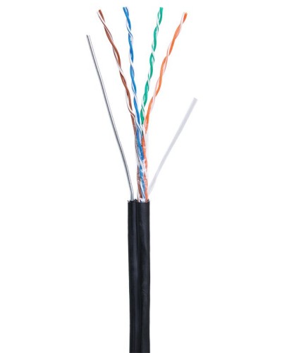 U/UTP 4pair, Cat5e, Out, Sw, PE (EC-UU004-5E-PE-SW-BK). Кабель «витая пара» (LAN) для структурированных систем связи. NETLAN в Калуге