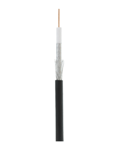 RG-6 CCS, Out, PE (EC-C2-32123B-BK-3). Кабель коаксиальный омедненный. NETLAN в Калуге