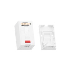 NMC-MB1P-ST-WT. Корпус настенной розетки. NIKOMAX