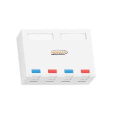 NMC-MB4P-ST-WT. Корпус настенной розетки. NIKOMAX