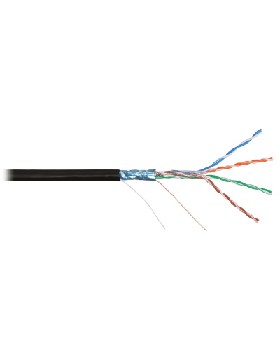 F/UTP 4pair, Cat5e, Solid, In/Out, нг(А)-HF (NMC 4200C-BK). Кабель «витая пара» (LAN) для структурированных систем связи. NIKOMAX в Калуге