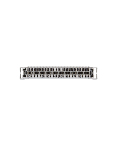 NMC-PL10-CU-10 (10 шт). Плинт неразмыкаемый, (0...9), крепление под кронштейн и круглые направляющие. NIKOMAX в Калуге