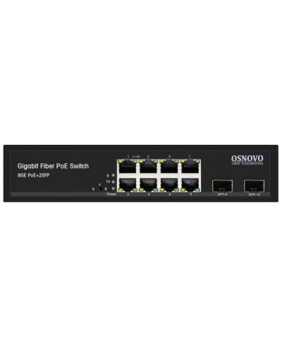 SW-80802(150W). Промышленный PoE коммутатор Gigabit Ethernet на 10 портов. OSNOVO в Калуге
