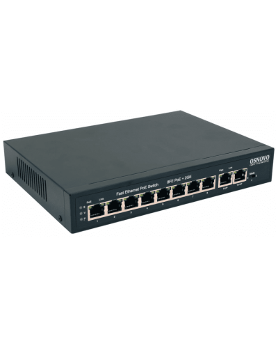 SW-20820(120W). Коммутатор 10-портовый  Gigabit Ethernet с PoE. OSNOVO в Калуге