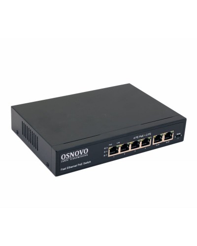 SW-20600(80W). Коммутатор 6-портовый  Fast Ethernet с PoE. OSNOVO в Калуге