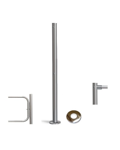 PERCo-BH02 2-15 с крышкой. Стойка с отверстием под стопорный механизм поворотной секции и с 2-мя отверстиями для крепления патрубков на стороне, противоположной створке. PERCo в Калуге