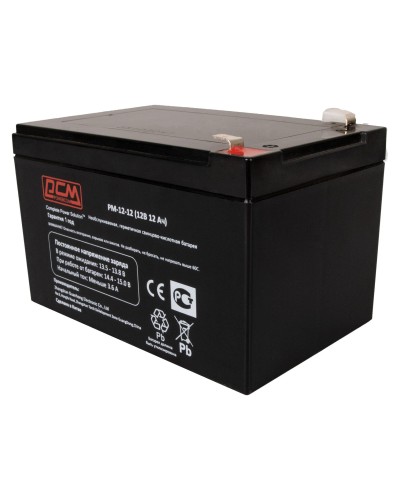 PM-12-12. Аккумулятор герметичный свинцово-кислотный. POWERCOM в Калуге