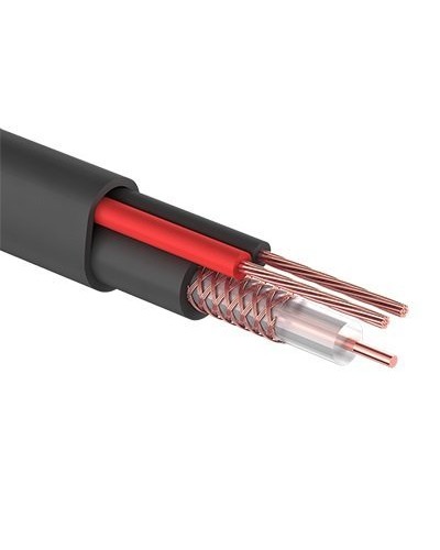 КВК-П-2+2x0,50 мм² (Cu/CCA) черный PROconnect (01-4215). Кабель комбинированный для систем видеонаблюдения. PROCONNECT в Калуге