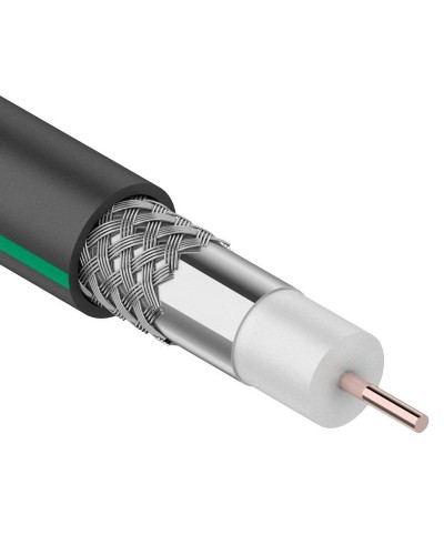 SAT 703 B, Cu/Al/Al, 75%, 75 Ом, 100 м, черный OUTDOOR. PROconnect. (01-2436-1). Кабель коаксиальный радиочастотный. PROCONNECT в Калуге