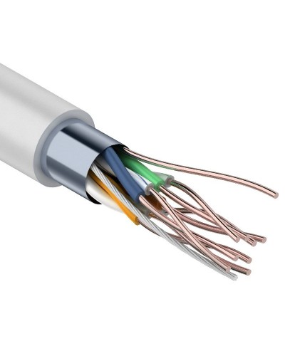 F/UTP Light, CAT 5, PVC, 4PR, 26AWG, омедненный INDOOR, SOLID, серый, 305м, PROconnect (01-0148-3). Кабель «витая пара» (LAN) для структурированных систем связи. PROCONNECT в Калуге