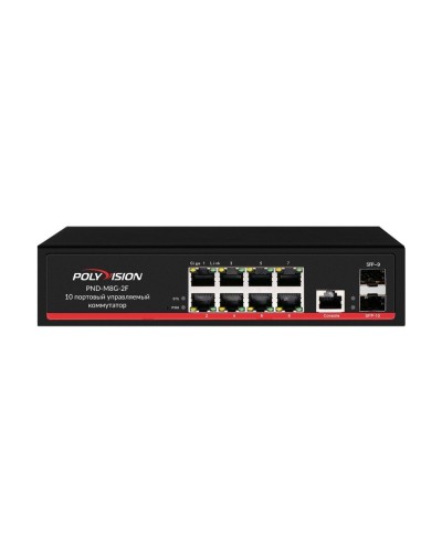 PND-M8GP-2F(150). Коммутатор управляемый оптический 10 портовый. Polyvision в Калуге