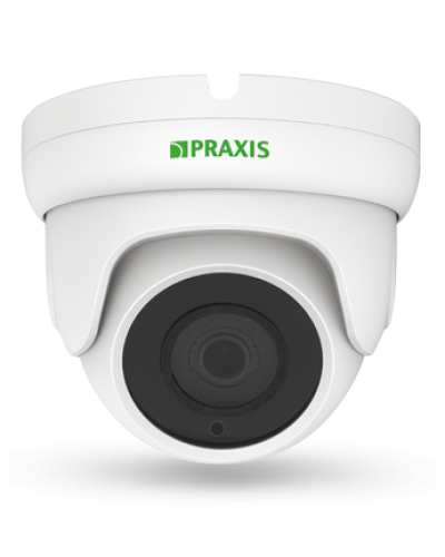 PE-7141IP 2.8. Видеокамера IP купольная. Praxis в Калуге
