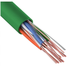 U/UTP, CAT 5e, нг(А)-LSLTx, 4х2х0,52мм, 24AWG, INDOOR, SOLID, зеленый, 305м REXANT (01-0061). Кабель «витая пара» (LAN) для структурированных систем связи. Rexant