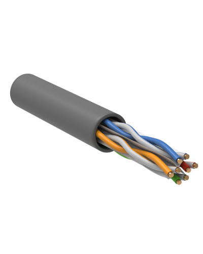 U/UTP, CAT 6, ZH нг(А)-HF, 4PR, 23AWG, INDOOR, SOLID, серый, 305 м, REXANT (01-0067). Кабель «витая пара» (LAN) для структурированных систем связи. Rexant в Калуге