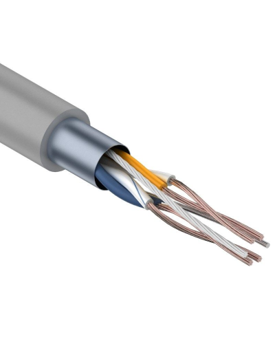 F/UTP, CAT 5e, PVC, 2PR, 24AWG, INDOOR, STRANDED, серый, 305м, REXANT (01-0125). Кабель «витая пара» (LAN) для структурированных систем связи. Rexant в Калуге