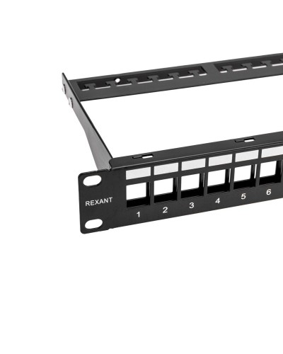 Панель коммутационная наборная 19", 1U, 24 порта, UTP REXANT PRO (02-0053): Патч-панель 19" в Калуге