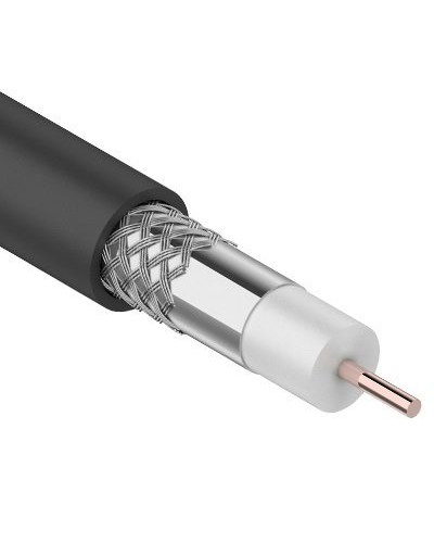 RG-6U, 75 Ом, CCS/Al/Al, 64%, 100 м OUTDOOR. REXANT (01-2202). Кабель коаксиальный радиочастотный. Rexant в Калуге