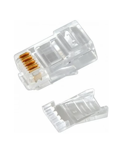 Разъем RJ-45(8P8C) под витую пару, UTP, CAT 6, с вставкой REXANT (05-1031). Разъем RJ-45. Rexant в Калуге