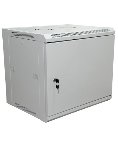 Шкаф телекоммуникационный 19 настенный 6U 600×450×370 мм (ШxГxВ) - передняя дверь металл, боковые стенки съемные (разобранный), RAL 7035 (04-2210). Шкаф телекоммуникационный 19 настенный 6U. Rexant в Калуге