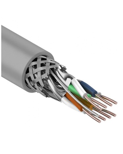 S/FTP, CAT 7, PVC, 4PR, 23AWG, INDOOR, SOLID, серый, 305 м, REXANT (01-0542). Кабель «витая пара» (LAN) для структурированных систем связи. Rexant в Калуге