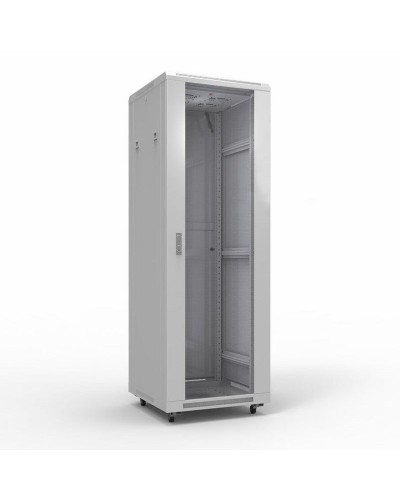 Шкаф телекоммуникационный 19 напольный 42U 600х800 мм, передняя дверь стекло, задняя дверь металл, RAL 7035 (состоит из 3 частей) (04-2306). Шкаф телекоммуникационный 19 напольный 42U. Rexant в Калуге