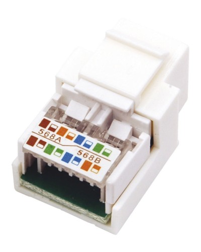 Модуль Keystone Jack RJ-45(8P8C), UTP, CAT 5e, тип 180 градусов, белый REXANT (03-1011). Модуль Keystone Jack. Rexant в Калуге