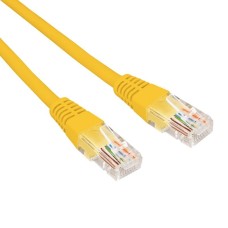 Патч-корд U/UTP CAT 6, RJ45-RJ45, 26AWG, LSZH, желтый, 5м REXANT (02-0295-5). Патч-корд UTP. Rexant